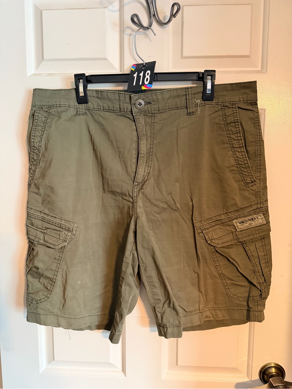 UNIONBAY Men's Olive Green Cargo Shorts